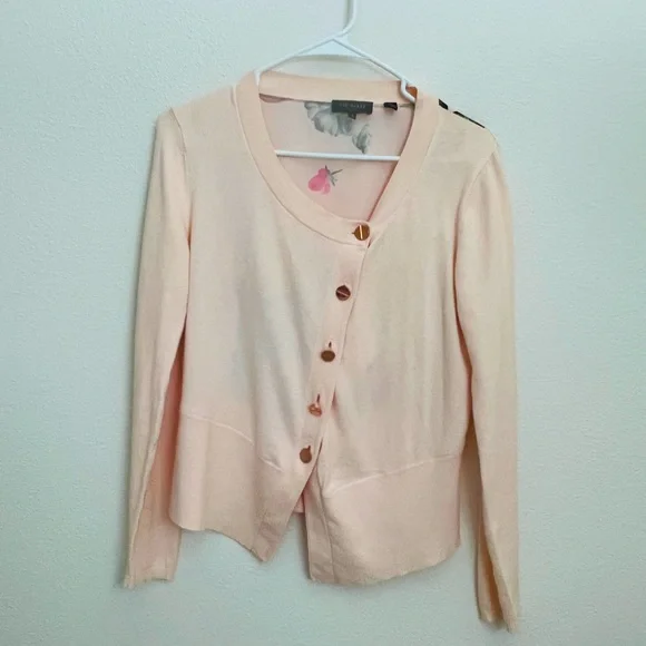 Ted Baker London Pink Cardigan with floral print - Picture 2 of 7
